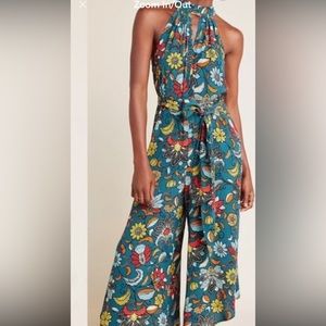 Anthropology halter jumpsuit wide leg. Sized Medium (8-10). Worn once.